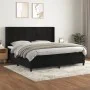 Cama box spring con colchón terciopelo negro 200x200 cm de vidaXL, Camas y somieres - Ref: Foro24-3132701, Precio: 665,45 €, ...