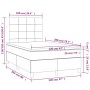 Cama box spring con colchón terciopelo negro 120x200 cm de vidaXL, Camas y somieres - Ref: Foro24-3143015, Precio: 420,63 €, ...