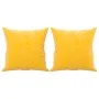 Decorative cushions 2 units yellow velvet 40x40 cm by vidaXL, Cushions - Ref: Foro24-349491, Price: 21,36 €, Discount: %