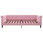 Rosafarbenes Samtschlafsofa 100x200 cm von vidaXL, Betten und Lattenroste - Ref: Foro24-354254, Preis: 191,23 €, Rabatt: %