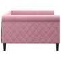 Rosafarbenes Samtschlafsofa 100x200 cm von vidaXL, Betten und Lattenroste - Ref: Foro24-354254, Preis: 191,23 €, Rabatt: %