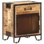 Mesita de noche madera maciza de mango sin tratar 43x30x51 cm de vidaXL, Mesitas de noche - Ref: Foro24-285892, Precio: 130,8...