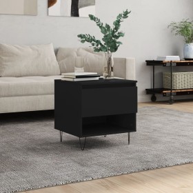 Engineered wood black coffee table 50x46x50 cm by vidaXL, Coffee table - Ref: Foro24-830910, Price: 36,92 €, Discount: %