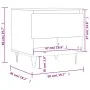 Couchtisch aus Holzwerkstoff schwarz 50x46x50 cm von vidaXL, Couchtisch - Ref: Foro24-830910, Preis: 36,59 €, Rabatt: %