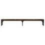 Support screen made of smoked oak wood, 105x23x15.5 cm by vidaXL, Computer bases and risers - Ref: Foro24-834012, Price: 31,1...