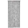 Gray and white chenille mosquito net curtain 100x220 cm by vidaXL, Mosquito nets for windows - Ref: Foro24-241225, Price: 60,...