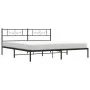 Bettgestell mit schwarzem Metallkopfteil 193x203 cm von vidaXL, Betten und Lattenroste - Ref: Foro24-355273, Preis: 109,19 €,...