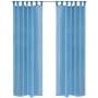 2 transparente türkisfarbene Vorhänge 140 x 225 cm von vidaXL, Vorhänge und Gardinen - Ref: Foro24-130207, Preis: 24,50 €, Ra...