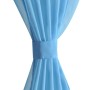 2 transparente türkisfarbene Vorhänge 140 x 225 cm von vidaXL, Vorhänge und Gardinen - Ref: Foro24-130207, Preis: 24,50 €, Ra...