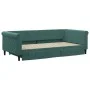 Trundle sofa bed with drawers dark green velvet 100x200 cm by vidaXL, Beds and slatted bases - Ref: Foro24-3197828, Price: 29...