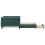Trundle sofa bed with drawers dark green velvet 100x200 cm by vidaXL, Beds and slatted bases - Ref: Foro24-3197828, Price: 29...