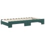 Trundle sofa bed with drawers dark green velvet 100x200 cm by vidaXL, Beds and slatted bases - Ref: Foro24-3197828, Price: 29...