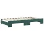 Trundle sofa bed with drawers dark green velvet 100x200 cm by vidaXL, Beds and slatted bases - Ref: Foro24-3197828, Price: 29...