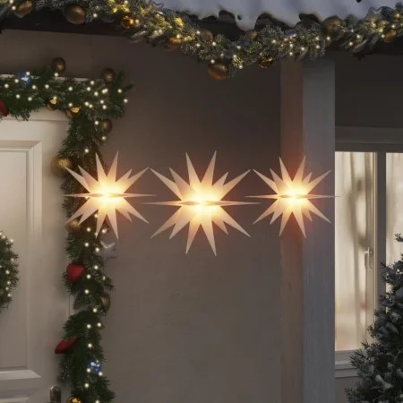 Foldable LED Christmas lamps 3 units white by vidaXL, Christmas lights - Ref: Foro24-356197, Price: 39,34 €, Discount: %
