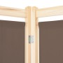 Biombo divisor de 6 paneles de tela marrón 240x170x4 cm de vidaXL, Divisores de ambientes - Ref: Foro24-248182, Precio: 81,05...