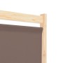 Biombo divisor de 6 paneles de tela marrón 240x170x4 cm de vidaXL, Divisores de ambientes - Ref: Foro24-248182, Precio: 81,05...