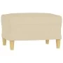 3-piece sofa set with cream fabric cushions by vidaXL, Sofas - Ref: Foro24-3201284, Price: 428,38 €, Discount: %