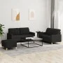 3-piece sofa set with black fabric cushions by vidaXL, Sofas - Ref: Foro24-3201286, Price: 423,12 €, Discount: %