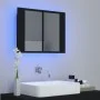 Badezimmer-Spiegelschrank mit LED-Licht Acryl schwarz 60x12x45 cm von vidaXL, Badezimmerwaschtische - Ref: Foro24-804957, Pre...