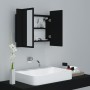 Badezimmer-Spiegelschrank mit LED-Licht Acryl schwarz 60x12x45 cm von vidaXL, Badezimmerwaschtische - Ref: Foro24-804957, Pre...