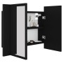 Badezimmer-Spiegelschrank mit LED-Licht Acryl schwarz 60x12x45 cm von vidaXL, Badezimmerwaschtische - Ref: Foro24-804957, Pre...