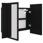 Badezimmer-Spiegelschrank mit LED-Licht Acryl schwarz 60x12x45 cm von vidaXL, Badezimmerwaschtische - Ref: Foro24-804957, Pre...