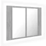 Badezimmer-Spiegelschrank LED-Licht Acryl Beton grau 60x12x45 cm von vidaXL, Badezimmerwaschtische - Ref: Foro24-804960, Prei...