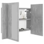Badezimmer-Spiegelschrank LED-Licht Acryl Beton grau 60x12x45 cm von vidaXL, Badezimmerwaschtische - Ref: Foro24-804960, Prei...
