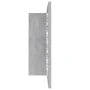 Mirror cabinet for bathroom with LED light, made of gray acrylic concrete, measuring 60x12x45 cm. by vidaXL, bathroom vanitie...