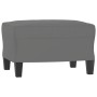 Fußstütze aus dunkelgrauem Mikrofaserstoff 60x50x41 cm von vidaXL, Osmanen - Ref: Foro24-349343, Preis: 54,97 €, Rabatt: %