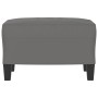 Fußstütze aus dunkelgrauem Mikrofaserstoff 60x50x41 cm von vidaXL, Osmanen - Ref: Foro24-349343, Preis: 54,97 €, Rabatt: %