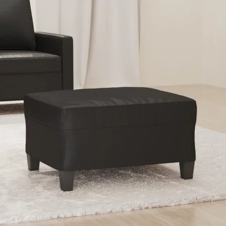 Black synthetic leather footstool 70x55x41 cm by vidaXL, Ottomans - Ref: Foro24-349355, Price: 63,51 €, Discount: %