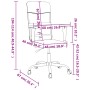 Bürostuhl höhenverstellbarer dunkelgrauer Stoff von vidaXL, Bürostühle - Ref: Foro24-353018, Preis: 86,97 €, Rabatt: %