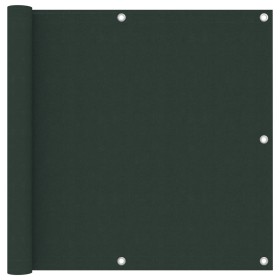 Toldo para balcón tela oxford verde oscuro 90x500 cm
