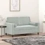 Cojines decorativos 2 uds terciopelo gris claro Ø15x50 cm de vidaXL, Cojines - Ref: Foro24-349509, Precio: 25,66 €, Descuento: %
