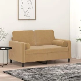 Cojines decorativos 2 uds terciopelo marrón 15x50 cm de vidaXL, Cojines - Ref: Foro24-349516, Precio: 22,34 €, Descuento: %