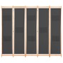 Biombo divisor 5 paneles de tela gris 200x170x4 cm de vidaXL, Divisores de ambientes - Ref: Foro24-248177, Precio: 70,16 €, D...