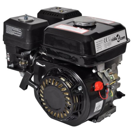 Motor de gasolina negro de 6,5 HP y 4,8 kW