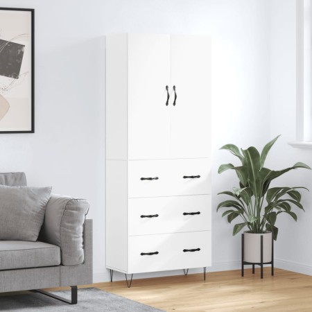 Tall white plywood sideboard 69.5x34x180 cm by vidaXL, Sideboards - Ref: Foro24-3198081, Price: 177,35 €, Discount: %