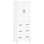 Tall white plywood sideboard 69.5x34x180 cm by vidaXL, Sideboards - Ref: Foro24-3198081, Price: 177,35 €, Discount: %