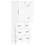 Hohes Sideboard Sperrholz weiß 69,5x34x180 cm von vidaXL, Sideboards - Ref: Foro24-3198081, Preis: 169,19 €, Rabatt: %