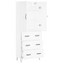 Tall white plywood sideboard 69.5x34x180 cm by vidaXL, Sideboards - Ref: Foro24-3198081, Price: 177,35 €, Discount: %