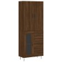 Hohes Sideboard Sperrholz braune Eiche 69,5x34x180 cm von vidaXL, Sideboards - Ref: Foro24-3198104, Preis: 166,06 €, Rabatt: %