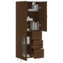 Hohes Sideboard Sperrholz braune Eiche 69,5x34x180 cm von vidaXL, Sideboards - Ref: Foro24-3198104, Preis: 166,06 €, Rabatt: %