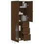Tall brown oak plywood sideboard 69.5x34x180 cm by vidaXL, Sideboards - Ref: Foro24-3198104, Price: 166,06 €, Discount: %