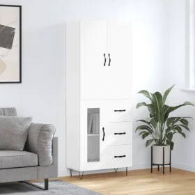 Tall white plywood sideboard 69.5x34x180 cm by vidaXL, Sideboards - Ref: Foro24-3198097, Price: 170,05 €, Discount: %