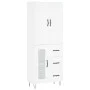 Aparador alto madera contrachapada blanco 69,5x34x180 cm de vidaXL, Aparadores - Ref: Foro24-3198097, Precio: 170,03 €, Descu...