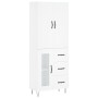 Tall white plywood sideboard 69.5x34x180 cm by vidaXL, Sideboards - Ref: Foro24-3198097, Price: 170,14 €, Discount: %