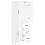 Tall white plywood sideboard 69.5x34x180 cm by vidaXL, Sideboards - Ref: Foro24-3198097, Price: 170,14 €, Discount: %