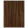Tall brown oak plywood sideboard 69.5x34x180 cm by vidaXL, Sideboards - Ref: Foro24-3198088, Price: 165,50 €, Discount: %
